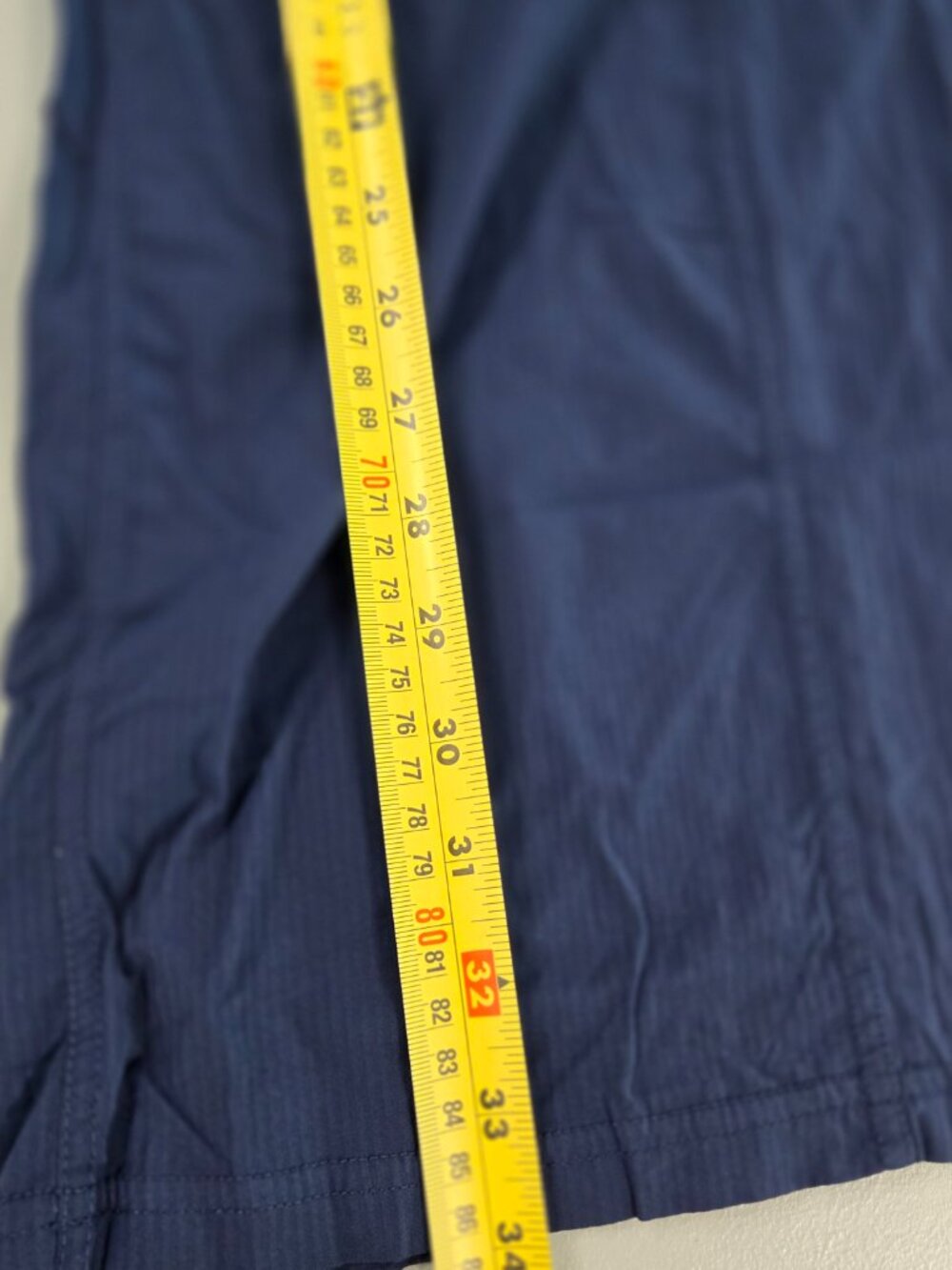 Lululemon Crossover V-Waistband Wide-Leg Crop Pants Dark Navy Pinstripe Sz 10 - Picture 14 of 16